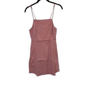 Forever 21 Mauve Pink Spaghetti Strap Tie Back Mini Dress